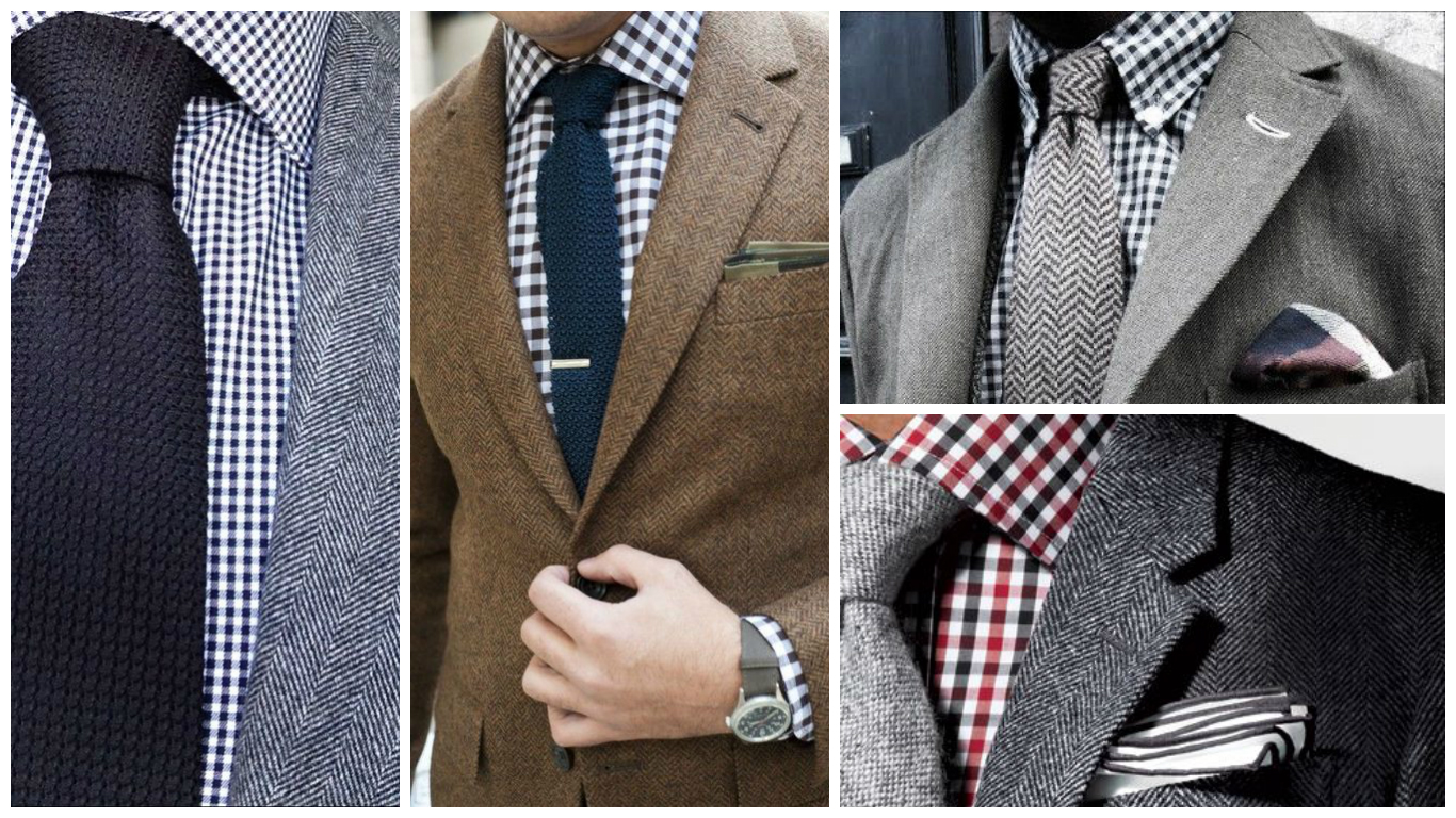 Ви, можливо, думаєте, що поєднання сорочки в клітину і візерункового краватки має на увазі такий же звід правил, як і для смугастого варіанту